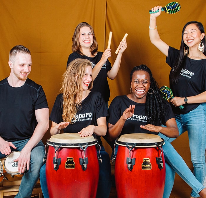 Salsa students in Amsterdam